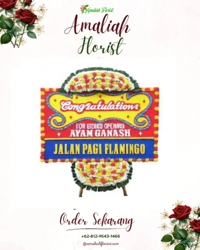 Bunga Papan Congratulation di Biaung